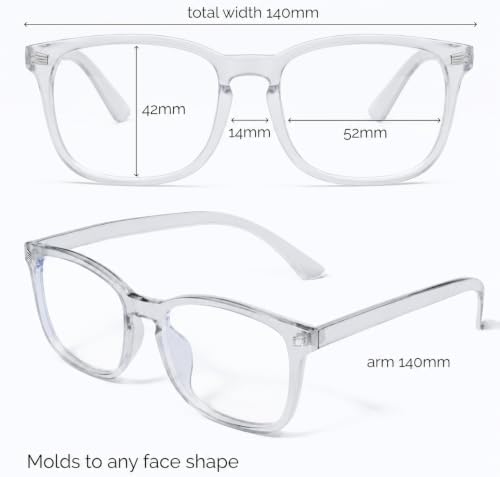 livho High Tech Blue Light Glasses - Advanced Blue Light Blocking Computer Glasses - Screen Fatigue & UV Protection