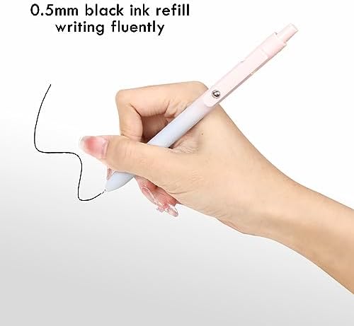 Ddaowanx Gel Pens Set,10 Pcs 0.5mm Retractable Quick Dry Black Ink Pens