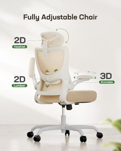 Marsail Ergonomic Office Chair with 3D Armrests, Pack of 5