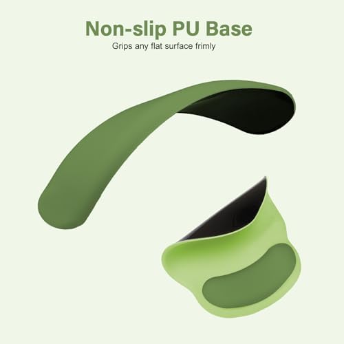 MOSISO Wrist Rest Support for Mouse Pad&Keyboard Set, Olive Green