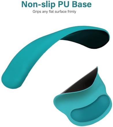 MOSISO Wrist Rest Support for Mouse Pad&Keyboard Set, Teal Green