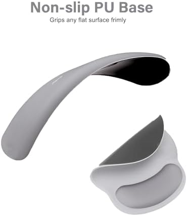 MOSISO Wrist Rest Support for Mouse Pad&Keyboard Set, Gray