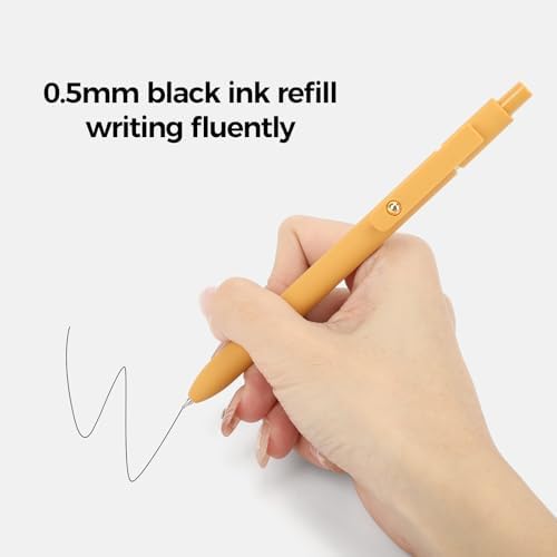 Ddaowanx Gel Pens Set,24 Pcs 0.5mm Retractable Quick Dry Black Ink Pen Bulk