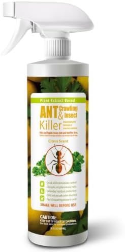 EcoVenger® Ant and Insect Killer 16 oz | Citrus Scent | Fast Kills House Ants Fire Ants | Residual Deterrence | Plant-Based Child and Pet Safe