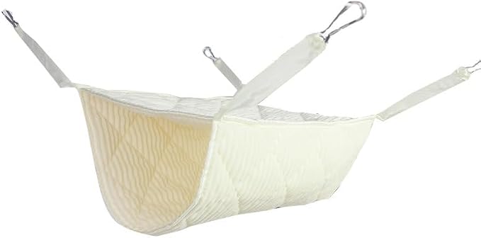 Pet Tunnel Hammock, Fabric Small Animal Hanging Bed for Cats, Ferrets, Rats, Mice, Guinea Pigs, Hamsters, Plush Hideout, 11.8 x 15.7 in, Space Saving Cozy Cave Play Mat for Cages