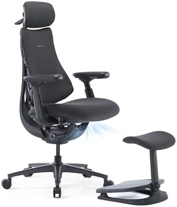 LiberNovo Omni PRO Dynamic Ergonomic Office Chair, Built-in Fan, 48cm