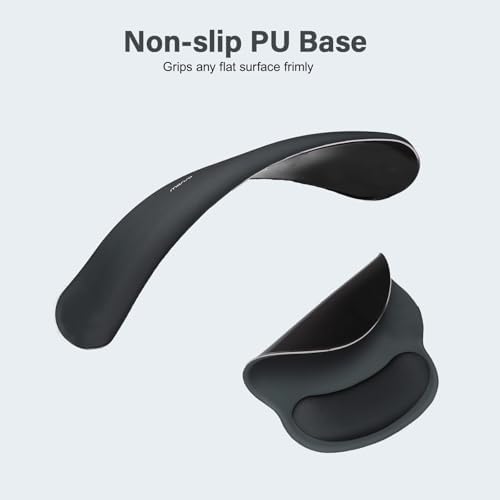 MOSISO Wrist Rest Support for Mouse Pad&Keyboard Set, Slate Gray