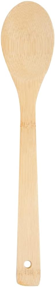 PrintSupremacy Bamboo Cooking Spoons Set, Non Stick Wooden Kitchen Gadget Pan Cookware, Baking Gift for Housewarming Wedding Birthday, Chef Foodie Gift (Plain, 1 Piece - Spoon)