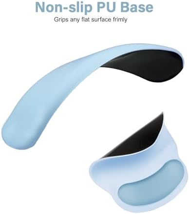 MOSISO Wrist Rest Support for Mouse Pad&Keyboard Set, Air Blue