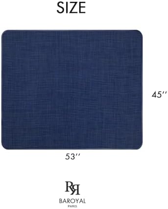 BARoyal Office Chair Mat for Hardwood Floor Under Desk Computer Rolling Chair Mat for Wood/Tile Floor Non-Slip Heavy Duty Desk Rug PVC Plastic Hard Floor Protector 45" x 53"(Indigo)