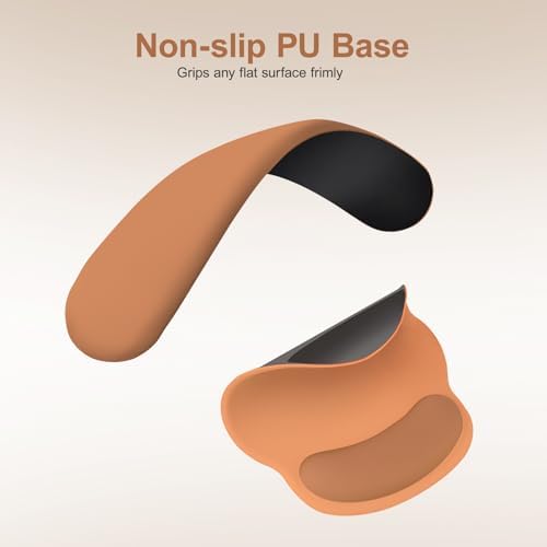 MOSISO Wrist Rest Support for Mouse Pad&Keyboard Set, Cosmic Orange