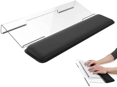 Laborio Computer Keyboard Wrist Rest, Keyboard Riser Stand for Desktop