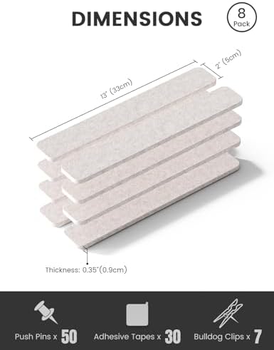 Fluxynara 13" x 2" Felt Wall Panels, Oatmeal