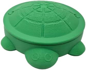 Mini Sandbox Turtle with Lid Cap | Reptile Feeder (5 Inch)