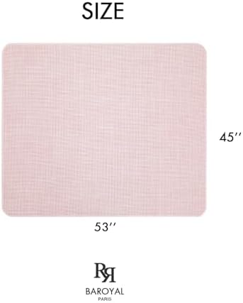 BARoyal Office Chair Mat for Hardwood Floor Under Desk Computer Rolling Chair Mat for Wood/Tile Floor Non-Slip Heavy Duty Desk Rug PVC Plastic Hard Floor Protector 45" x 53"(Blush)