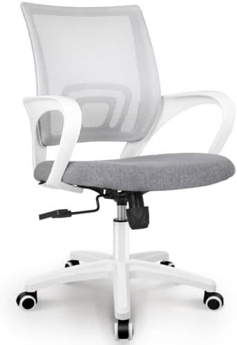 NEO CHAIR Office Computer Chair Ergonomic Mid-Back Mesh Desk Chair, Grey