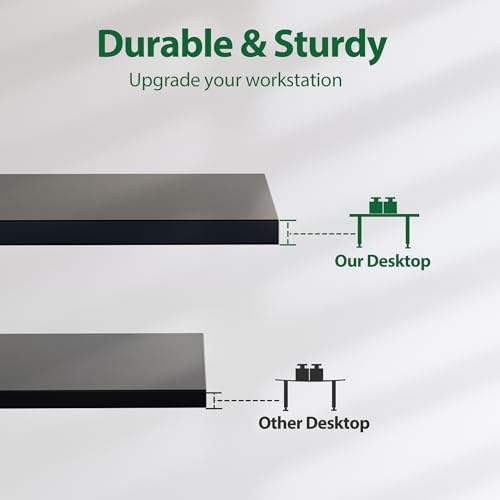 Agilestic 63 * 24 Inch Height Adjustable Electric Standing Desk, Black