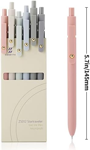 Ddaowanx Gel Pens Set,12 Pcs 0.5mm Retractable Quick Dry Black Ink Pens
