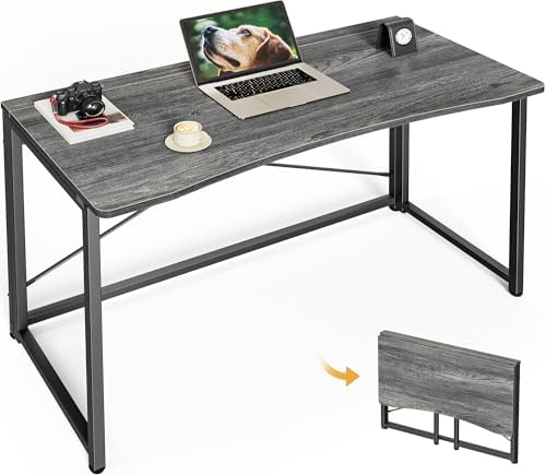 Huuger Folding Desk for Small Spaces, 39.4 Inch Foldable Computer Table