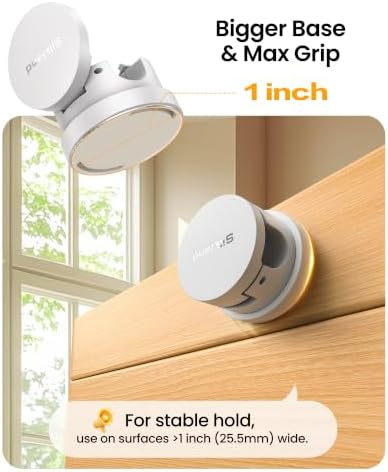 Silkland 6 Pack Snap-Lock Cable Clips, 360° Rotatable Cord Holder for Desk