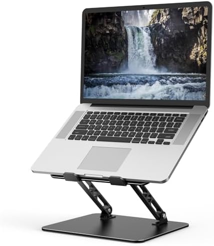 Adjustable Laptop Stand for Desk, Metal Laptop Riser Holder