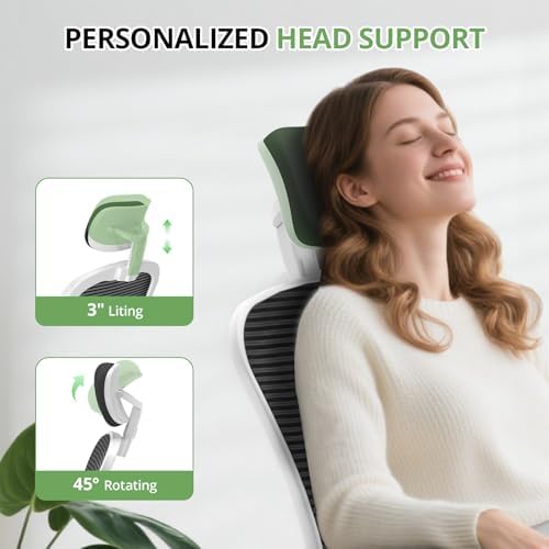 Synorla Office Chair|330LBS Capacity Ergonomic Desk Chair