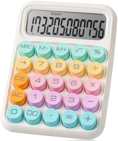 Mr. Pen- Mechanical Switch Calculator, 12 Digit Large LCD Display