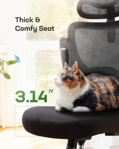 Marsail Ergonomic Office Chair with 3D Armrests, Pack of 5