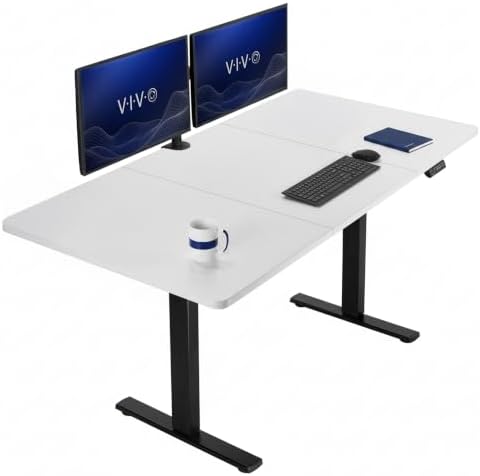 VIVO White 71 x 36 in Standing Desk, DESK-KIT-1B7W-36