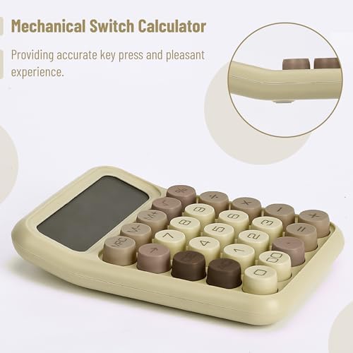 Mr. Pen- Mechanical Switch Calculator, 12 Digit Large LCD Display