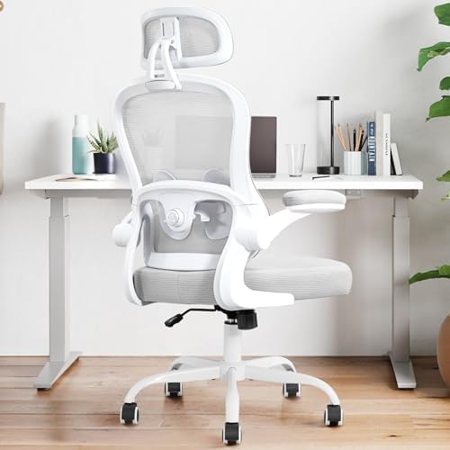 Ergonomic Office Chair,Ultra Thick Spring Cushion Desk Chair,Grey
