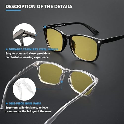 livho High Tech Blue Light Blocking Night Driving Glasses