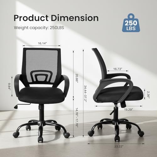 OLIXIS Office Desk Chair, Ergonomic Computer Chair, Lumbar Support