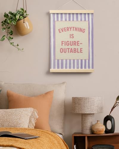 FGFK Everything Is Figureoutable Inspirational Wall Art Poster Hanger Frame