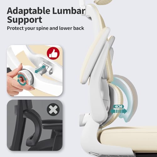 TRALT Office Chair Ergonomic Desk Chair - Gaming Chair with Lumbar Support