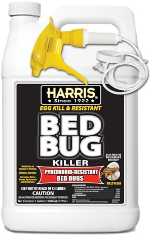 Harris Toughest Bed Bug Killer, Liquid Spray with Odorless and Non-Staining Extended Residual Kill Formula (Gallon)