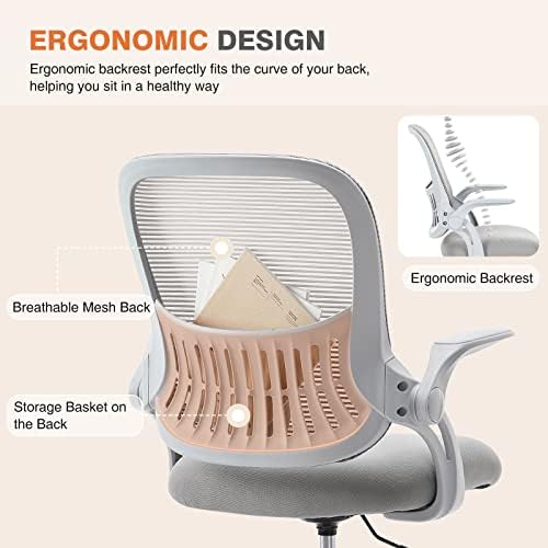 Sweetcrispy Ergonomic Computer Desk Chair, Mesh Office Chair