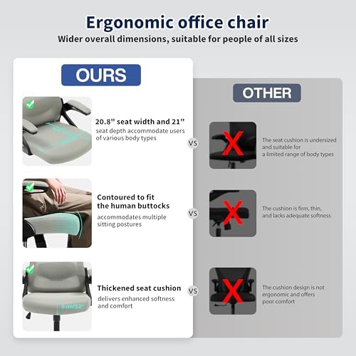 Ergonomic Office Chair Desk Chair with Adjustable Lumbar Support