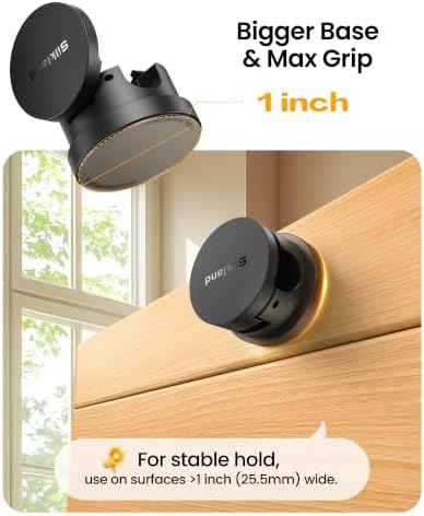 Silkland 8 Pack Snap-Lock Cable Clips, 360° Rotatable Cord Holder for Desk