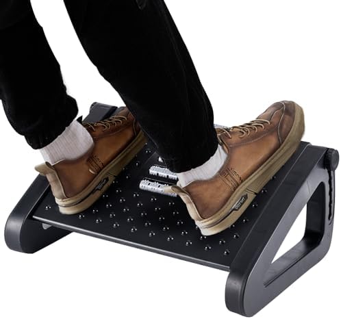 CasaZenith Foot Rest, Six Heights Adjustable Foot Rest Under Desk at Work