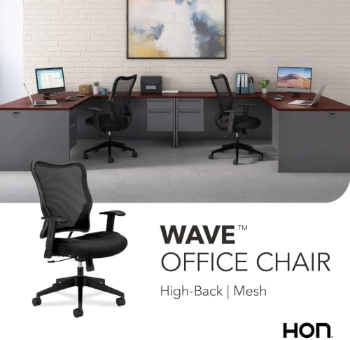 HON Wave Ergonomic Office Chair, Lumbar Support, Desk Chair, Black