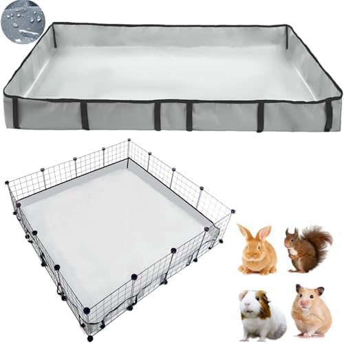 DZWLKJ Guinea Pig Cage Liner Tarp Bottom Waterproof and Washable Base Also for Rabbits, Bunny, Chinchesillas, Hedgehog, Ferrets and Other Small Animals(36x60 inches)