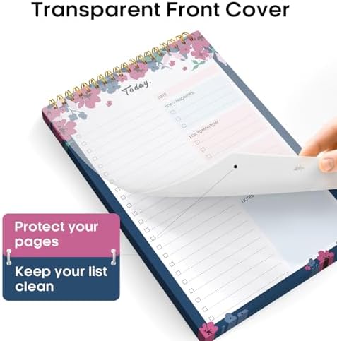 Taja To Do List Notepad, Undated Daily Planner for Work and Goal Setting