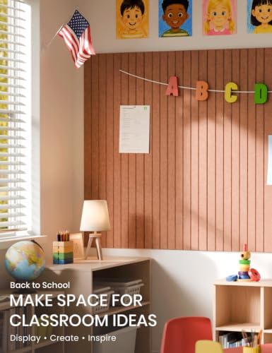Fluxynara 48" x 36" Large Felt Bulletin Board, Terracotta