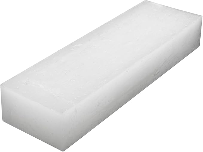 Blended Waxes, Inc. Household Paraffin Wax Blocks for Candle Making, Canning, Waterproofing, Metal Preservation, and a Variety of Other Applications (1lb. Block - 1 Block)