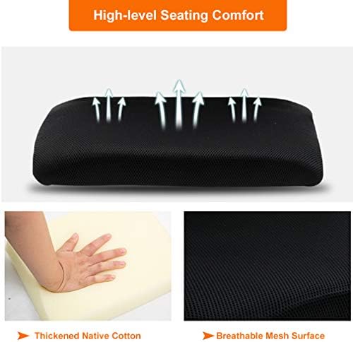 BestOffice | Ergonomic Office Chair | Mid-Back Swivel Desk Chair | Breathable Backrest & Lumbar Support | Adjustable Height | Sponge Seat | Rolling Wheels | Orange | for Adults & Women | Pack of 2