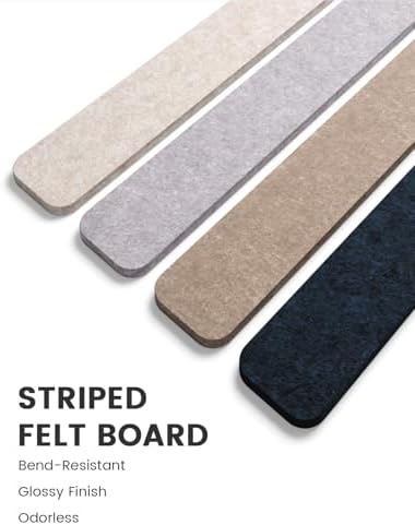 Fluxynara 13" x 2" Felt Wall Panels, Nordic Slate