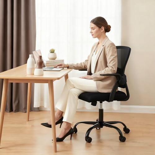 DUMOS Home Office Desk Chair, Computer Lumbar Support Chair