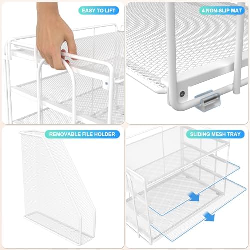 gianotter 4-Tier Paper Organizer With Magazine Holder