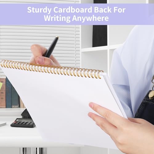 Thboxes Weekly To Do List Notepad, 8.5"x11" Desk Planner 52 Sheets, Purple